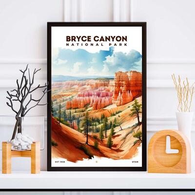 Bryce Canyon National Park Poster, Travel Art, Office Poster, Home Decor | S8 - image5